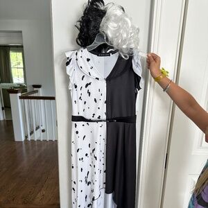 Kids Black and White Dalmatian Costume